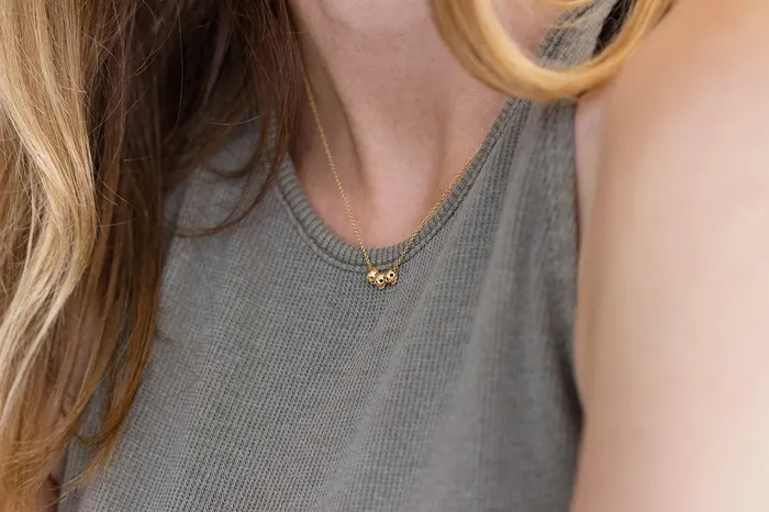 ARTEMER Necklaces Gold Skull Necklace