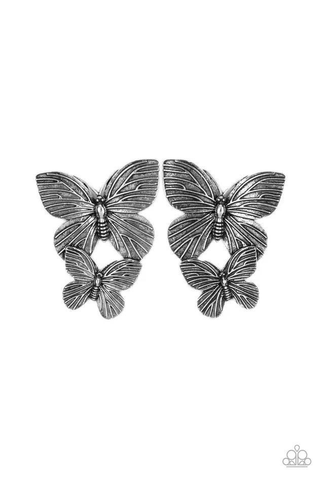 Blushing Butterflies Silver Paparazzi Earrings All Eyes On U Jewelry Paparazzi Accessories Earrings Blushing Butterflies Silver Paparazzi Earrings All Eyes On U Jewelry Paparazzi Accessories Earrings