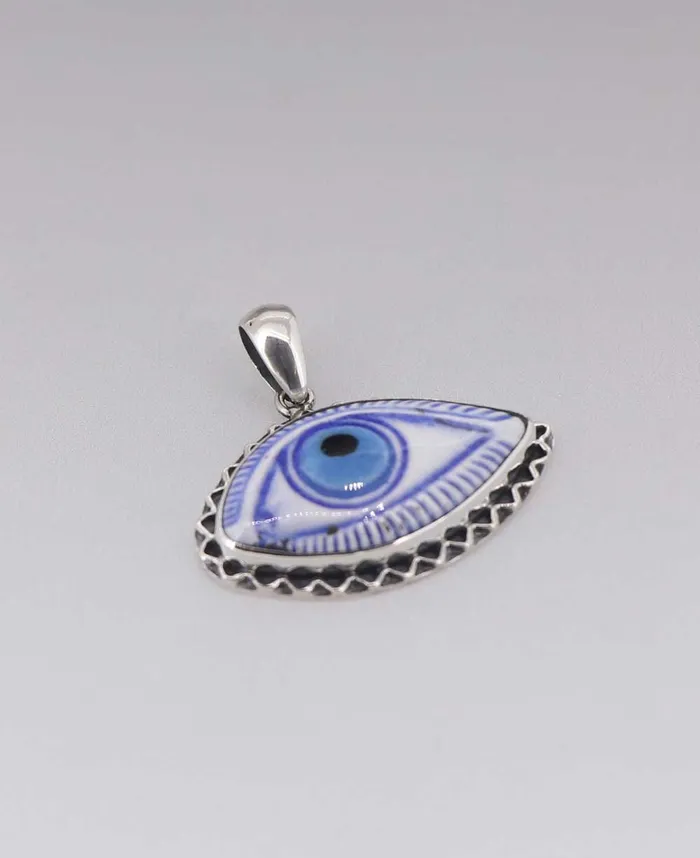 Buddha Groove Necklaces Artistically Handpainted Evil Eye Pendant