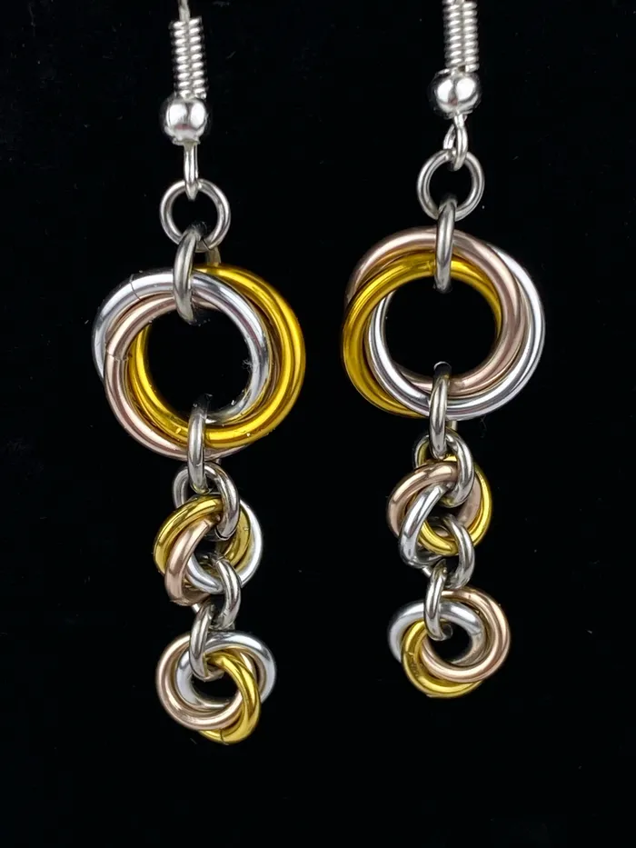 Captive Collars Earrings Earrings Gold Rose Gold Silver
