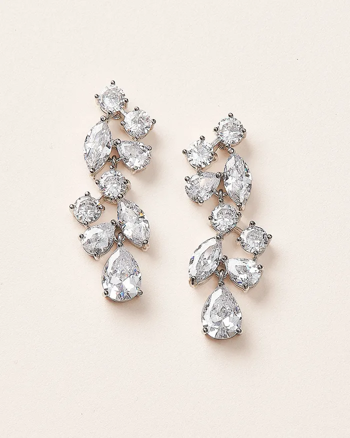  Dareth Colburn Earrings Scattered Vine CZ Earrings