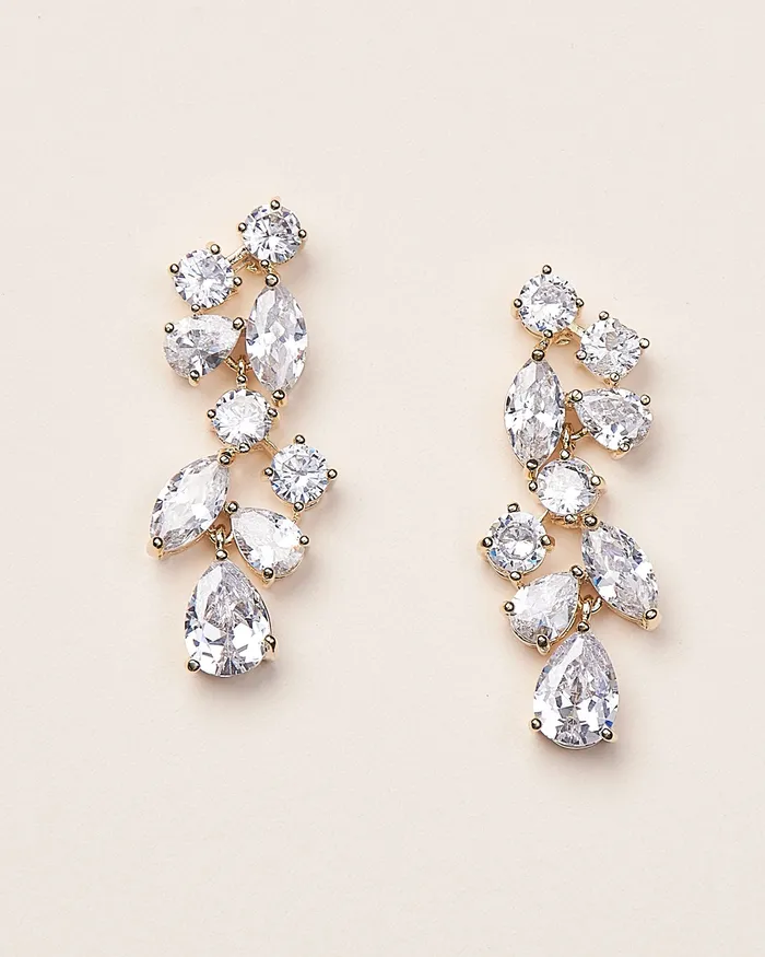  Dareth Colburn Earrings Scattered Vine CZ Earrings