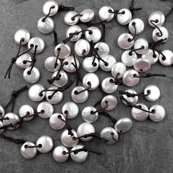 Earrings Intrinsic Trading AAA White Coin Pearl Earrings Top Drilled Genuine Natural Freshwater Pearl Matched Pair High Quality