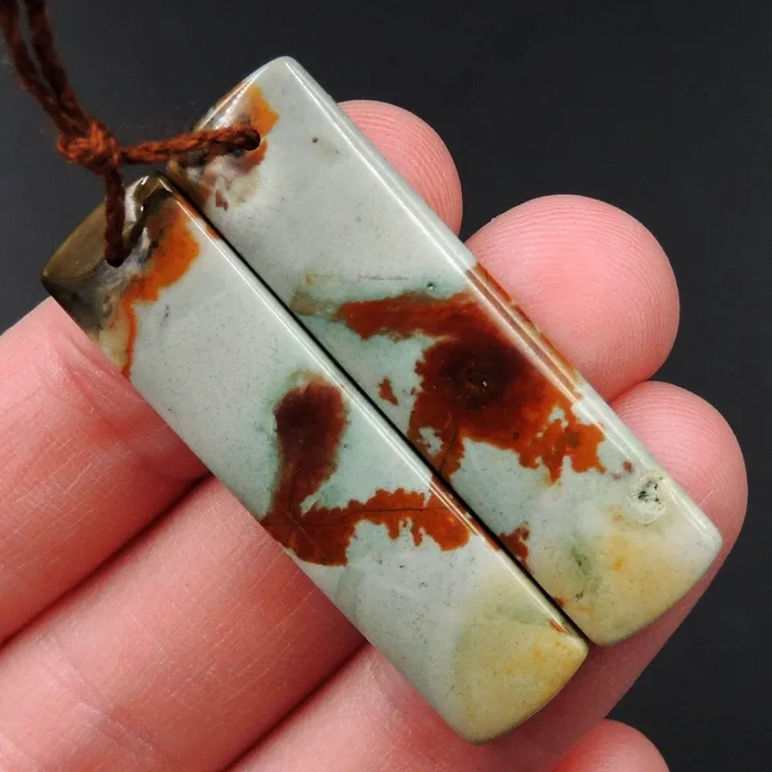 Earrings Intrinsic Trading Drilled Natural Owyhee Picture Jasper Earring Pair Gemstone Drilled Cabochon Cab Pair Rectangle Matched Earring Bead Pair From Oregon E3375 Earrings Intrinsic Trading Drilled Natural Owyhee Picture Jasper Earring Pair Gemstone Drilled Cabochon Cab Pair Rectangle Matched Earring Bead Pair From Oregon E3375
