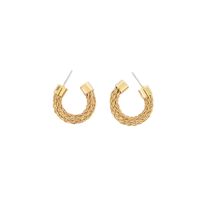 Earrings SOKO FUMA Knit Mini Hoop Earrings