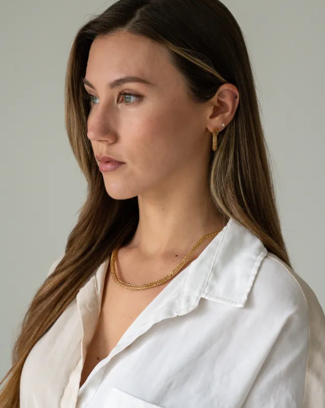 Earrings SOKO FUMA Knit Mini Hoop Earrings