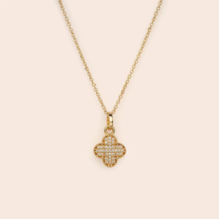 Gemlet Necklaces Clover CZ Necklace