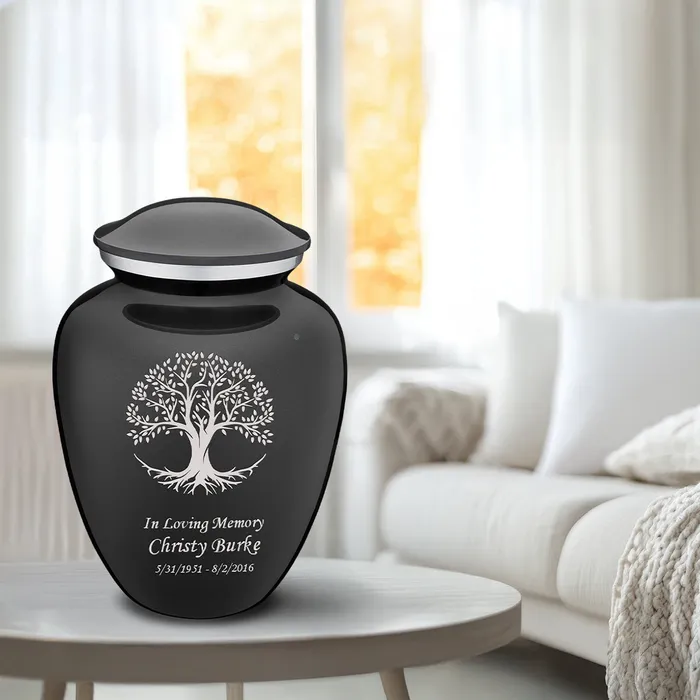 GetUrns Necklaces Adult Embrace Charcoal Tree of Life Cremation Urn