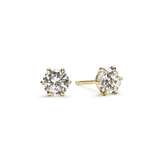 ILA Earrings ILA Round 6 Prong Stud