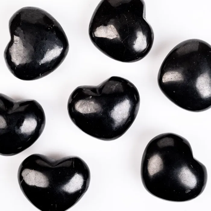 InnerVision Crystals Necklaces Shungite Heart 35x30mm
