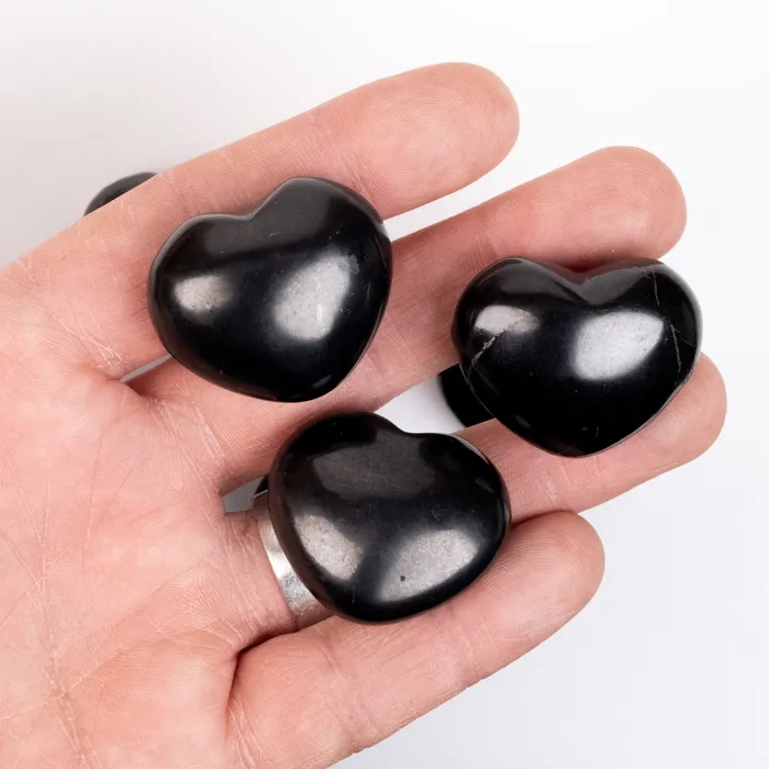 InnerVision Crystals Necklaces Shungite Heart 35x30mm