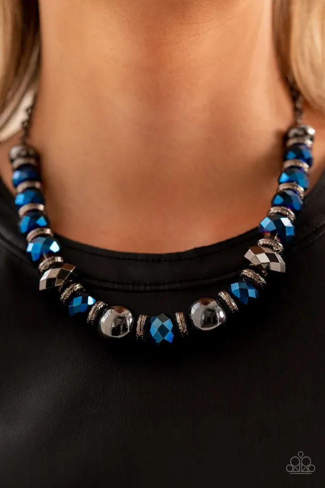 Interstellar Influencer Blue Paparazzi Necklace All Eyes On U Jewelry Paparazzi Accessories Necklaces
