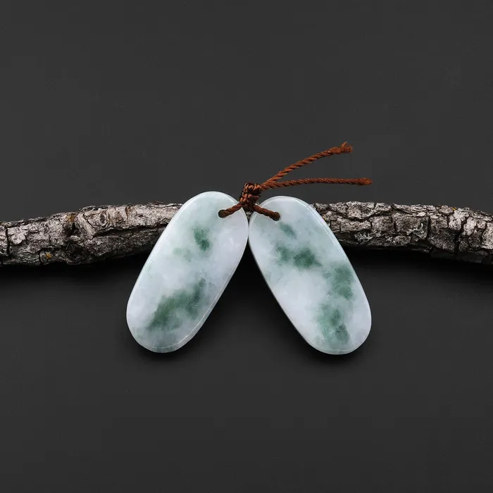 Intrinsic Trading Earrings Real Genuine Natural Burma Jade Green Long Oval Earring Pair Gemstone Matched Beads A2 Intrinsic Trading Earrings Real Genuine Natural Burma Jade Green Long Oval Earring Pair Gemstone Matched Beads A2