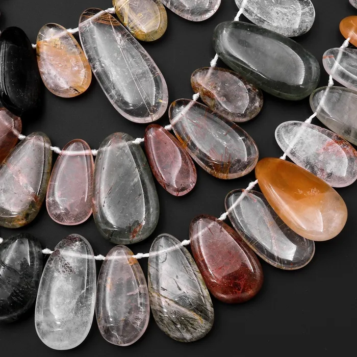 Intrinsic Trading Natural Phantom Rutile Quartz Teardrop Focal Pendant Beads Side Drilled Green Red Golden Quartz 155 Strand Necklaces Intrinsic Trading Natural Phantom Rutile Quartz Teardrop Focal Pendant Beads Side Drilled Green Red Golden Quartz 155 Strand Necklaces