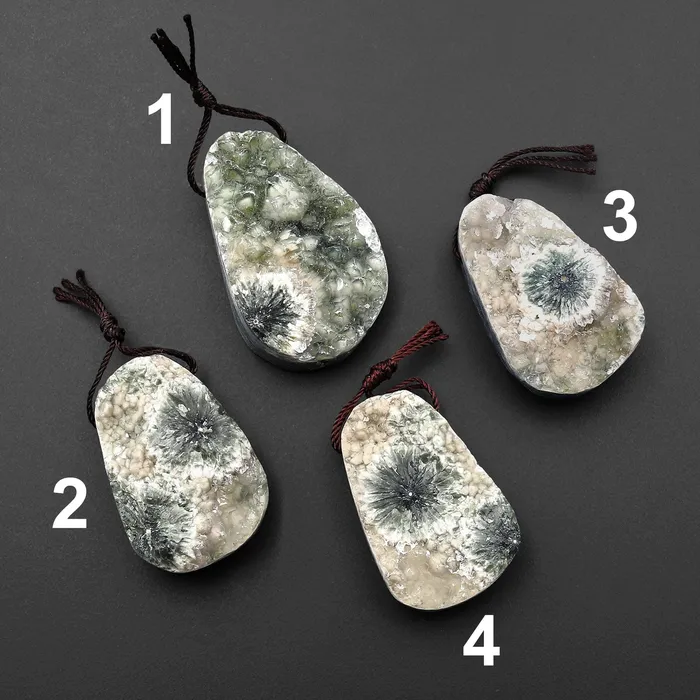 Intrinsic Trading Necklaces Natural Ocean Jasper Pendant Freeform Teardrop Oval Shape Gemstone PDT0207