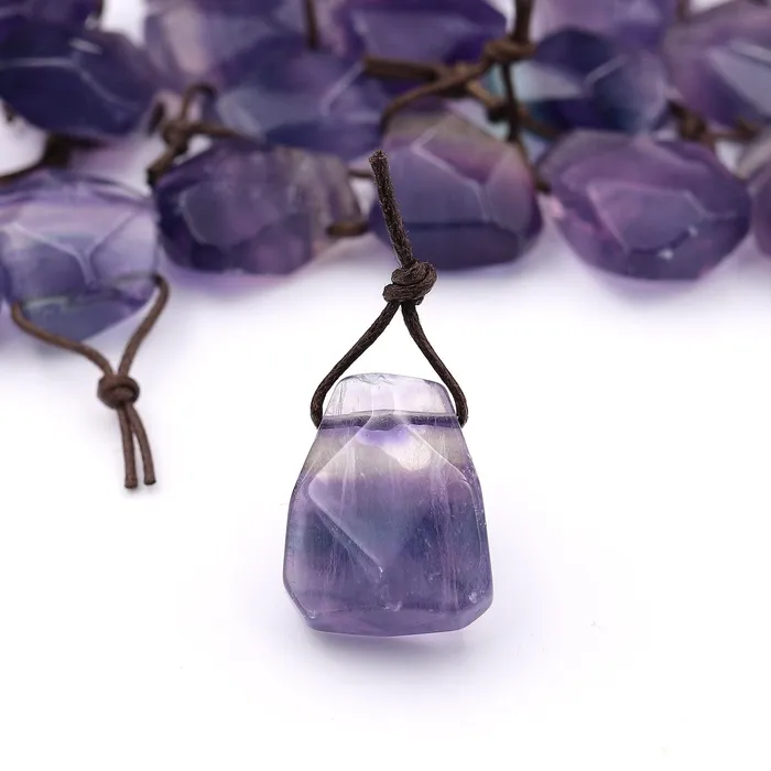 Intrinsic Trading Necklaces Natural Purple Fluorite Point Pendant Side Drilled Gemstone Focal Bead A1 Intrinsic Trading Necklaces Natural Purple Fluorite Point Pendant Side Drilled Gemstone Focal Bead A1