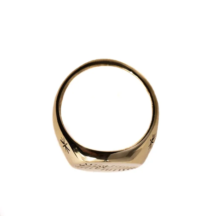 KILL ME SOFTLY RING LARGE BRASS Jess Zabala Jewelry Rings