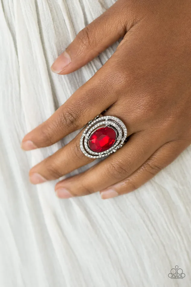 Making History Red Paparazzi Ring All Eyes On U Jewelry Paparazzi Accessories Rings
