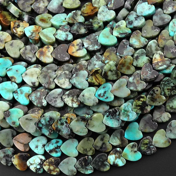Natural African Turquoise Carved 4mm 6mm Heart Beads Gemstone 155 Strand Intrinsic Trading Necklaces Natural African Turquoise Carved 4mm 6mm Heart Beads Gemstone 155 Strand Intrinsic Trading Necklaces
