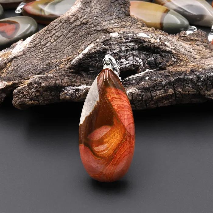 Natural Polychrome Jasper Aka Landscape Ocean Jasper Teardrop Pendant A2 Intrinsic Trading Necklaces Natural Polychrome Jasper Aka Landscape Ocean Jasper Teardrop Pendant A2 Intrinsic Trading Necklaces