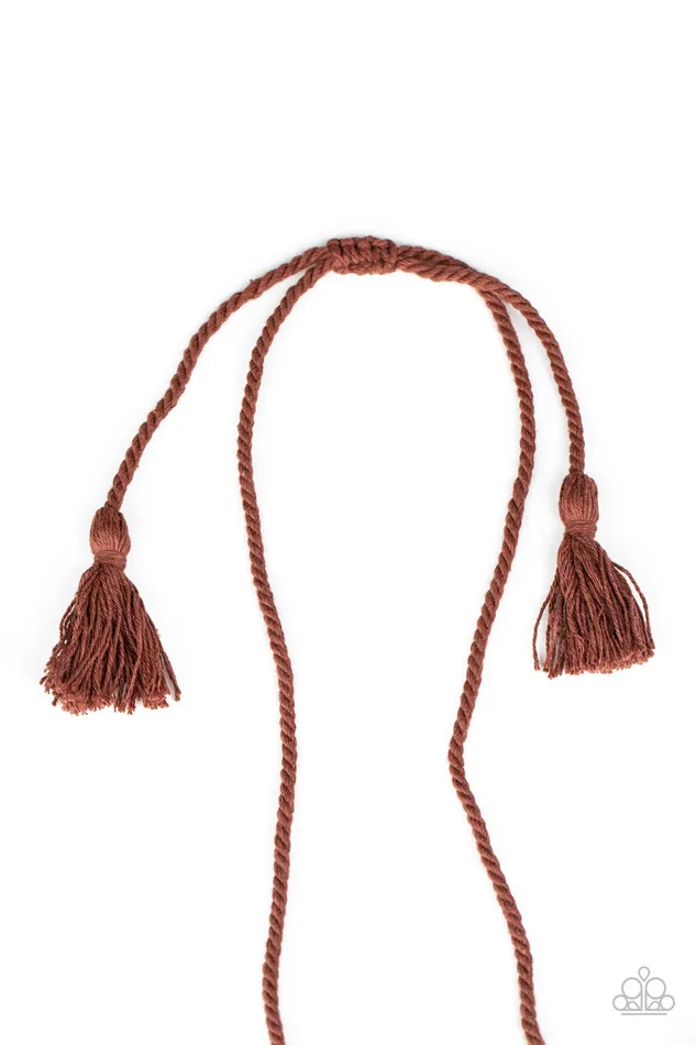 Necklaces All Eyes On U Jewelry Paparazzi Accessories Macrame Mantra Brown Paparazzi Necklace Necklaces All Eyes On U Jewelry Paparazzi Accessories Macrame Mantra Brown Paparazzi Necklace
