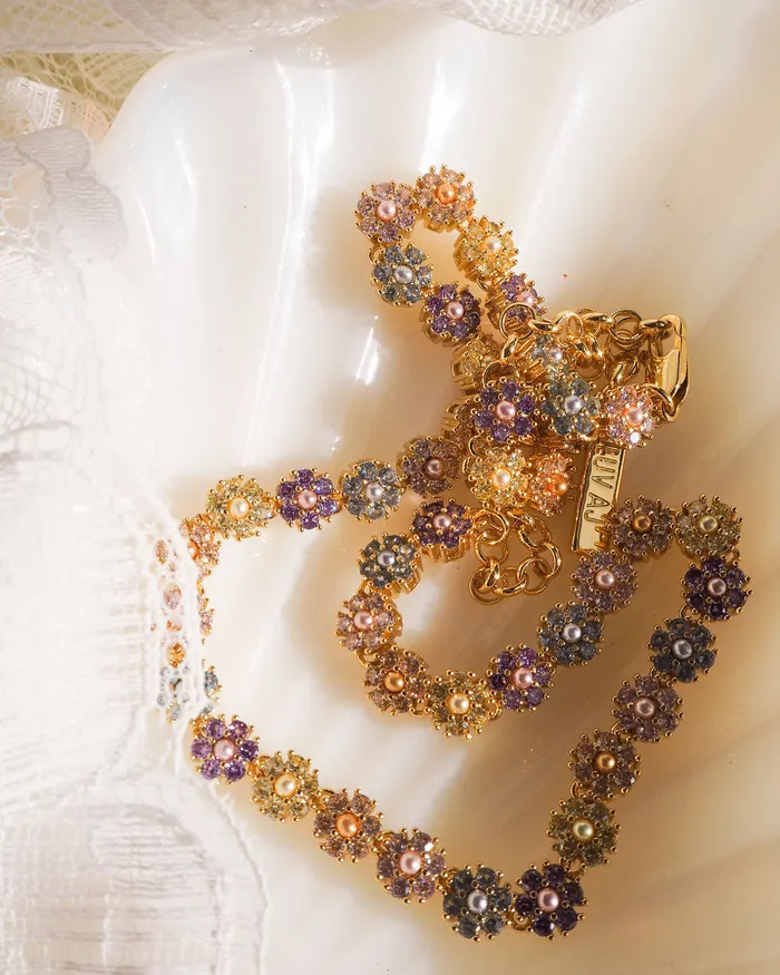 Necklaces Daisy Studs Necklace Gold Luv Aj Necklaces Daisy Studs Necklace Gold Luv Aj