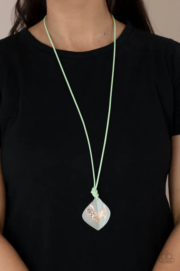 Necklaces Face The ARTIFACTS Green Paparazzi Necklace All Eyes On U Jewelry Paparazzi Accessories