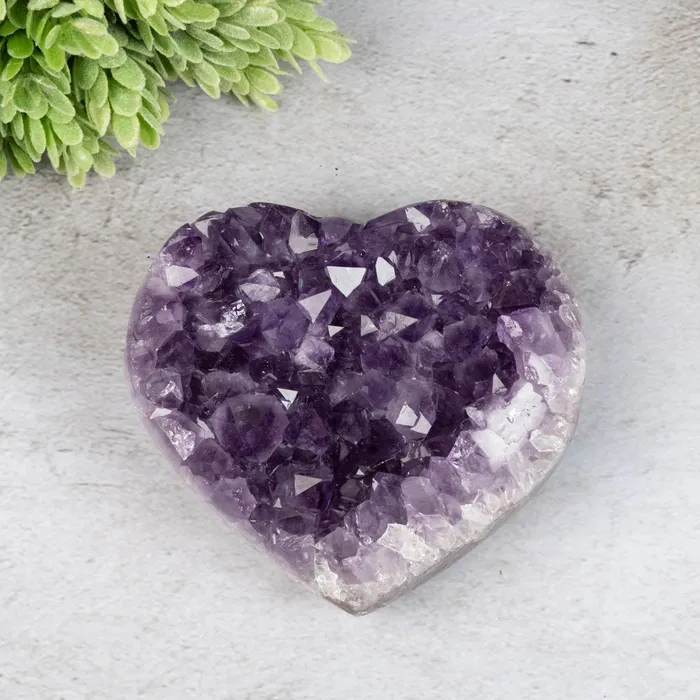 Necklaces InnerVision Crystals Amethyst Heart 397 g 89x81mm