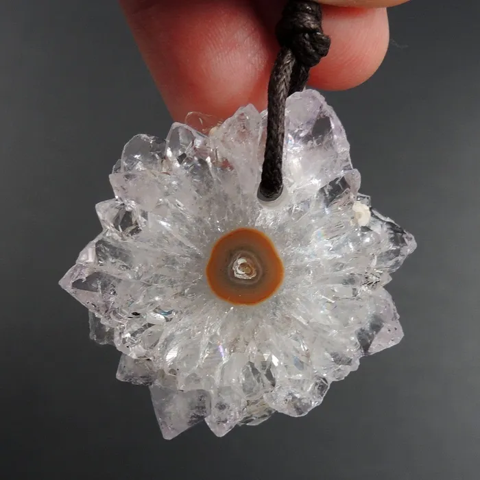 Necklaces Intrinsic Trading Amethyst Stalactite Flower Pendant Drilled Stalactite Slice Freeform Irregular Natural Stone Pendant P1619 Necklaces Intrinsic Trading Amethyst Stalactite Flower Pendant Drilled Stalactite Slice Freeform Irregular Natural Stone Pendant P1619