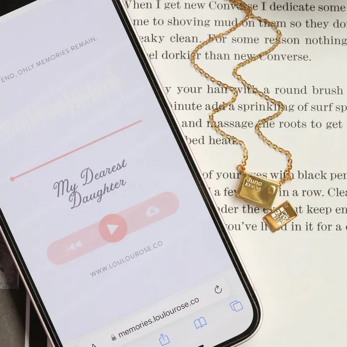 Necklaces LOULOUROSE Soundbyte Petite Love Letter Necklace