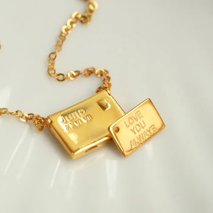 Necklaces LOULOUROSE Soundbyte Petite Love Letter Necklace