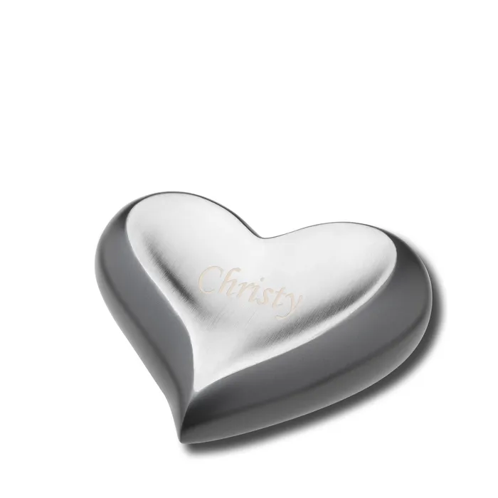 Necklaces LoveUrns Heart Slate Pewter Cremation Urn