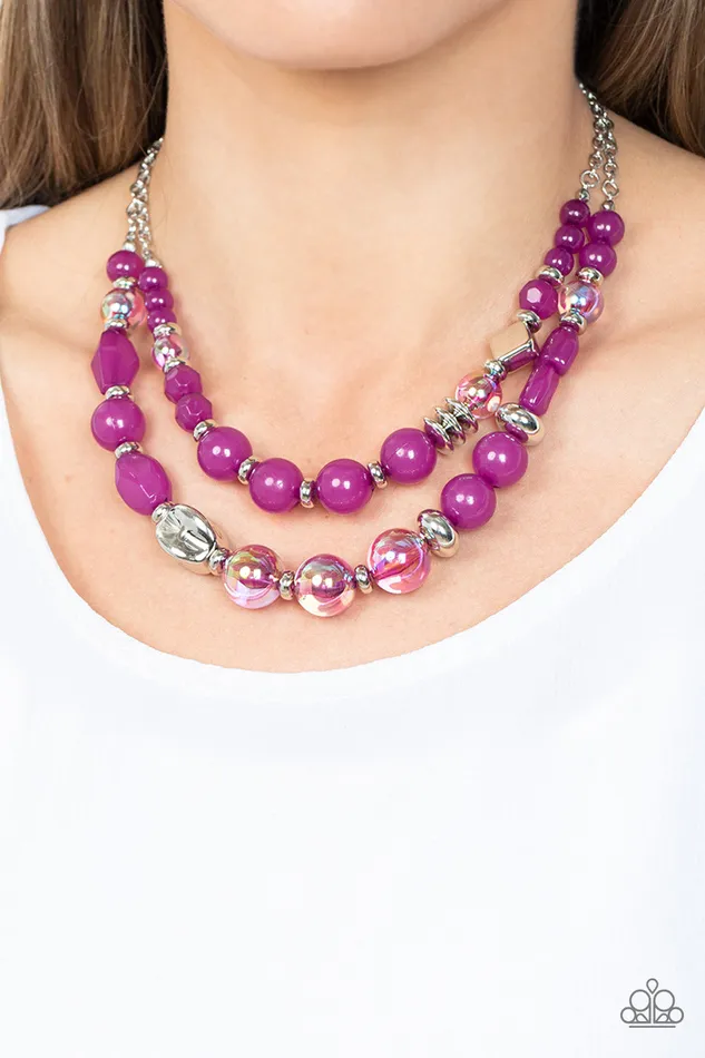 Necklaces Mere Magic Purple Paparazzi Necklace All Eyes On U Jewelry Paparazzi Accessories
