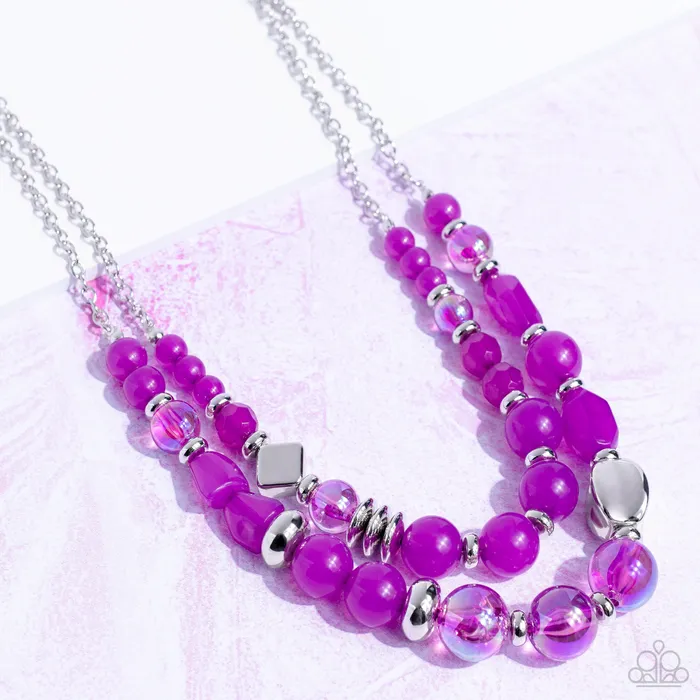 Necklaces Mere Magic Purple Paparazzi Necklace All Eyes On U Jewelry Paparazzi Accessories
