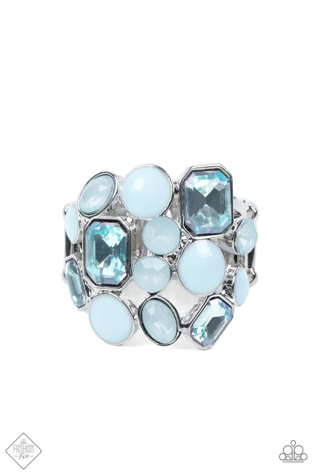 Rings All Eyes On U Jewelry Paparazzi Accessories Multichromatic Meditation Blue Paparazzi Ring Rings All Eyes On U Jewelry Paparazzi Accessories Multichromatic Meditation Blue Paparazzi Ring