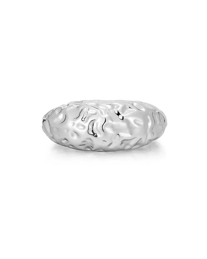 Rings Molten Signet Ring Silver Luv Aj