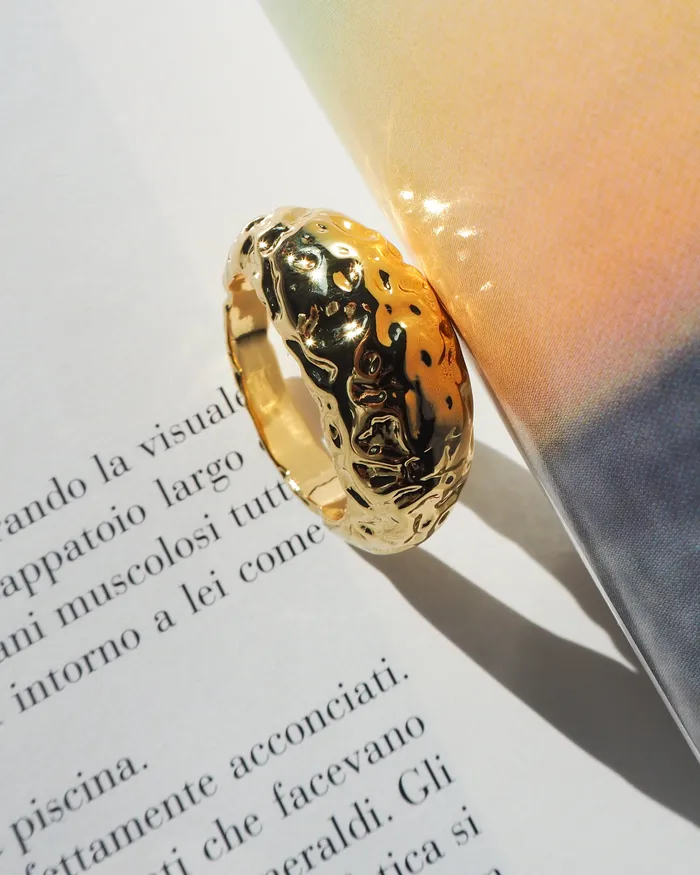 Rings Molten Signet Ring Silver Luv Aj Rings Molten Signet Ring Silver Luv Aj