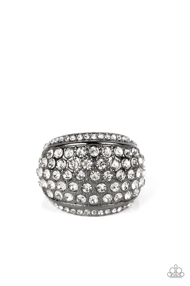 Running OFF SPARKLE Black Paparazzi Ring All Eyes On U Jewelry Paparazzi Accessories Rings Running OFF SPARKLE Black Paparazzi Ring All Eyes On U Jewelry Paparazzi Accessories Rings