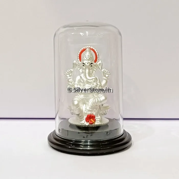 silversrorein Rings 999 pure Silver Ganesh Idol GA27