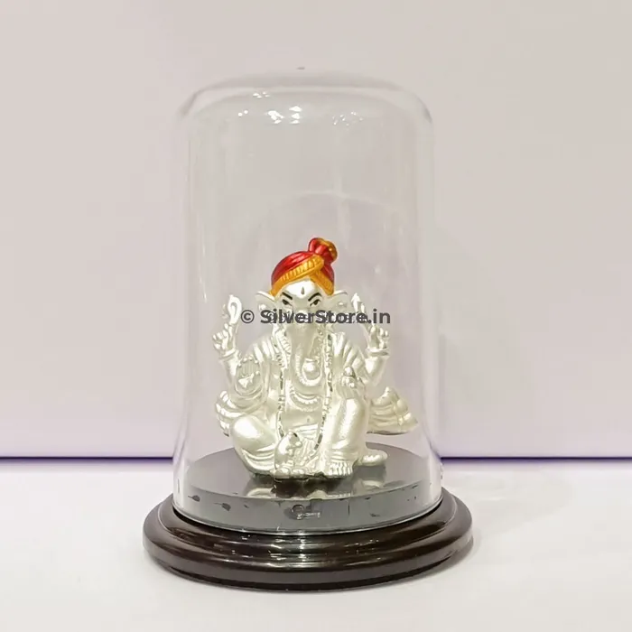 silversrorein Rings 999 pure Silver Ganesh Idol GA29