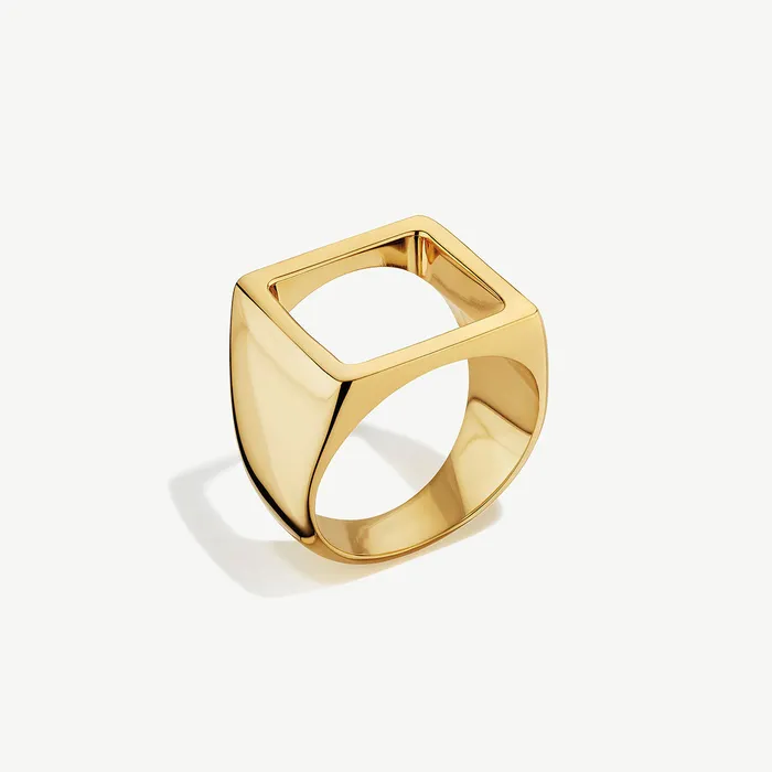 SOKO Rings Open Square Statement Ring