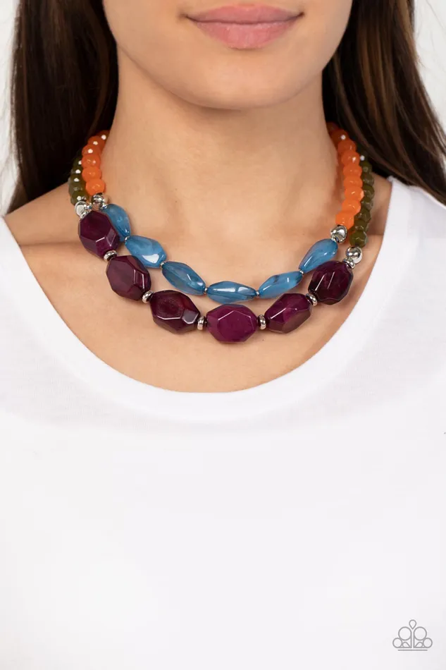 Tropical Trove Purple Paparazzi Necklace All Eyes On U Jewelry Paparazzi Accessories Necklaces