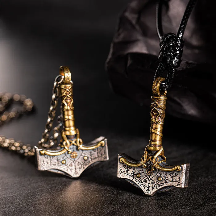 Viking Trinkets Necklaces Mythic Mjlnir Sterling Silver Necklace