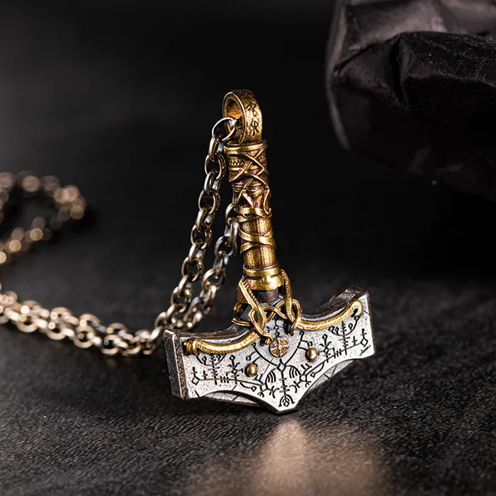 Viking Trinkets Necklaces Mythic Mjlnir Sterling Silver Necklace