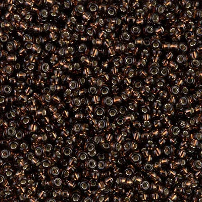 1129 110 SilverLined Root Beer Miyuki Seed Bead 25 Grams Miyuki Rings