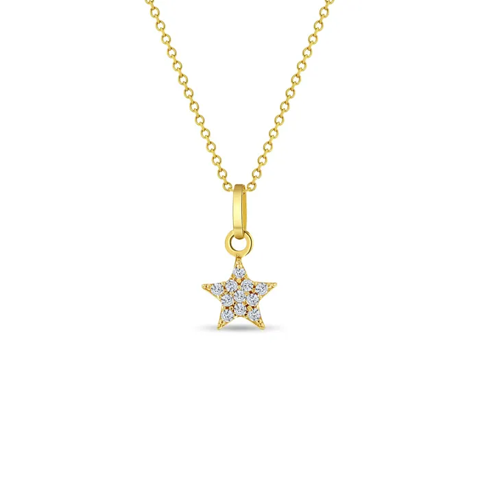 14k Gold Tiny CZ Encrusted Star Clear Baby Toddler Kids PendantNecklace Baby Pendants Necklaces Necklaces 14k Gold Tiny CZ Encrusted Star Clear Baby Toddler Kids PendantNecklace Baby Pendants Necklaces Necklaces