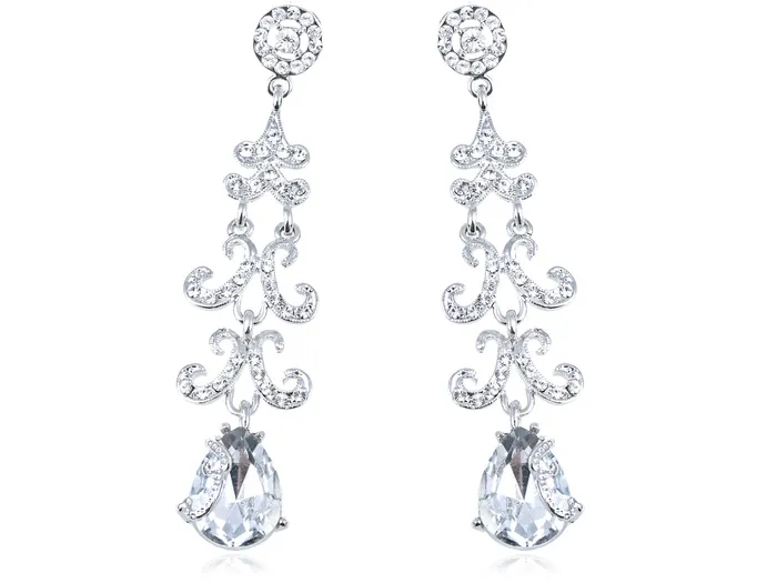 Alilang Elements Bridal Collection Trendy Chandelier Statement Drop Earrings Earrings Alilang Elements Bridal Collection Trendy Chandelier Statement Drop Earrings Earrings