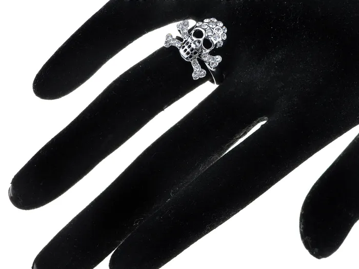 Alilang Rings Anarchy Pirate Death Skull Bone Cross Biker Ring Alilang Rings Anarchy Pirate Death Skull Bone Cross Biker Ring
