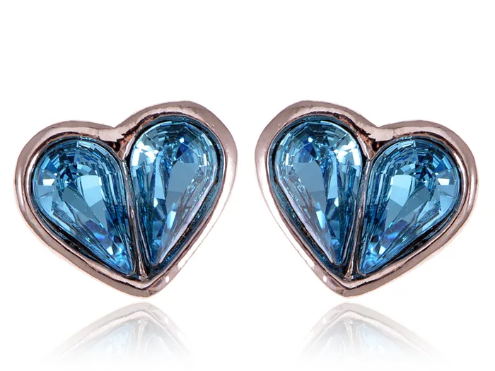 Alilang Swarovski Crystal Sapphire Blue Element Stud Earrings Earrings Alilang Swarovski Crystal Sapphire Blue Element Stud Earrings Earrings
