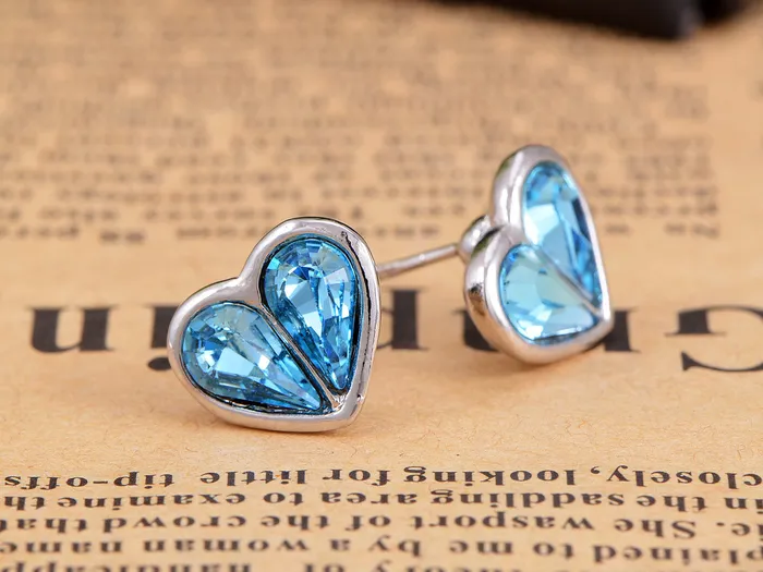 Alilang Swarovski Crystal Sapphire Blue Element Stud Earrings Earrings Alilang Swarovski Crystal Sapphire Blue Element Stud Earrings Earrings